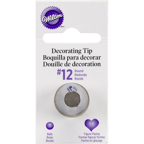 Wilton Round Decorating Piping Tip #12 - 1 Tip (418-12)