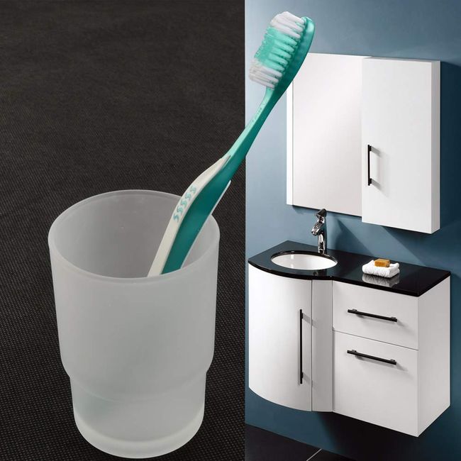 Toothbrush Holder with Rinsing Cup