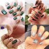 EBANKU 12 Sheets Gold Silver 3D Metallic Nail Stickers for Women, Noble Metallic Chains Line Wave Point Stars Nail Stickers Curve Stripe Lines Adhesive Striping Tape Nail Design Gift for Women