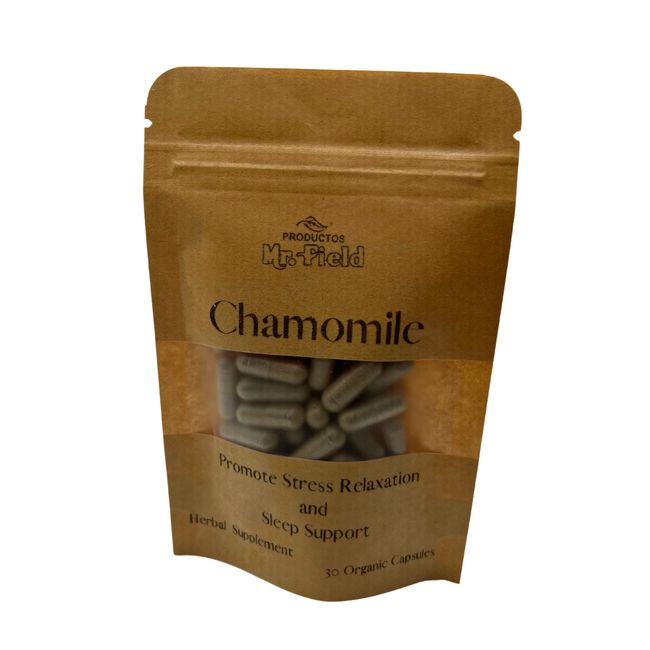 Chamomile 100% Organic Capsules 500 mg Quantity 30