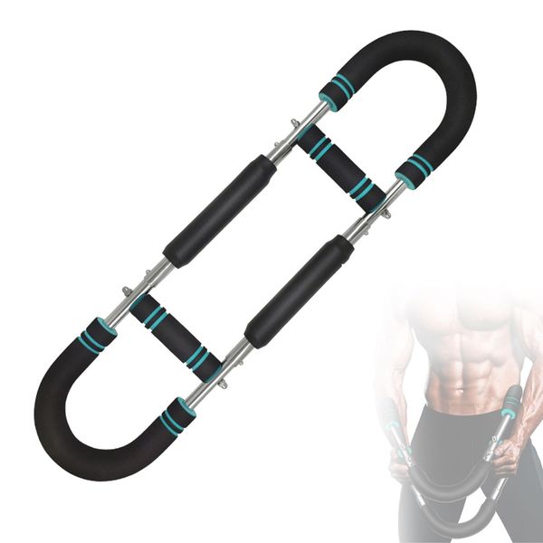 Twister Arm Trainer, Adjustable Forearm Exerciser Strengthener, Arm Exercise Equipment, Chest Exerciser Workout Equipment, Portable Spring Resistance for Home Workout Equipment (Blue)