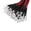 50Pcs 3/5/10mm Pre-Wired Diffused LED Diodes Multi Colors Light DC 9-12V(Slow Flashing-5mm)
