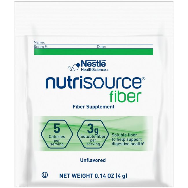 Nestle Nutrisource Fiber Fiber Supplement Unflavored 4 Gram Packet 75 Ct