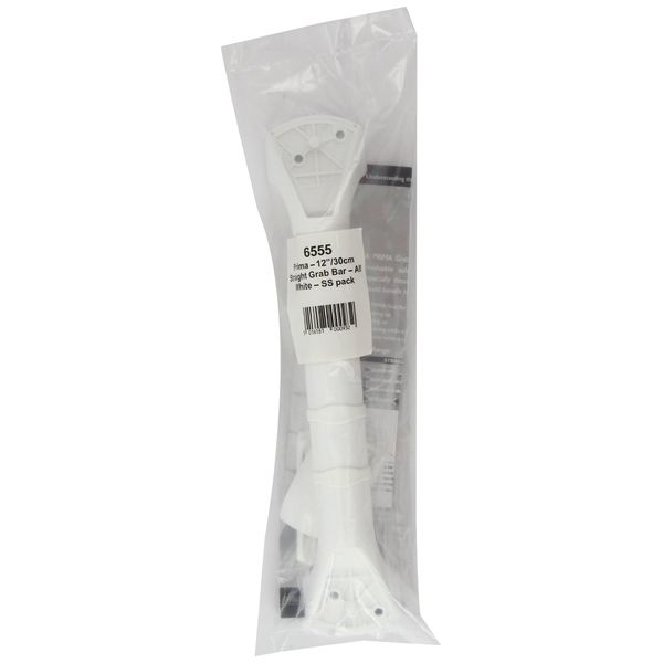 Gordon Ellis Prima Straight Grab Bar 12-inch White