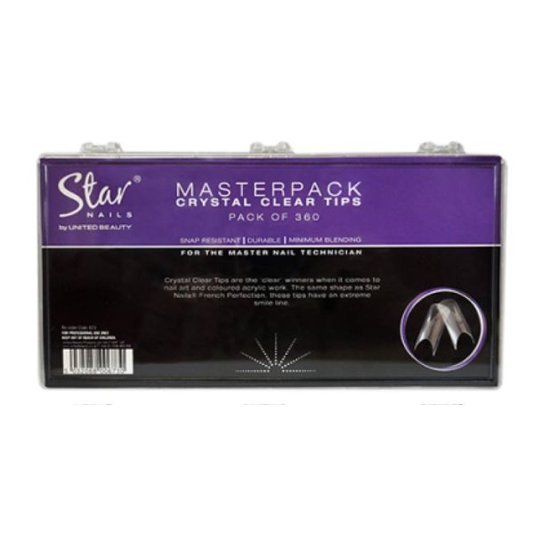 Star Nails Crystal Clear Tips Masterpack - Pack of 360