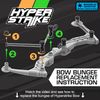 Zing Hyperstrike Bungee & Arrow Replacement Set - 2 Green HyperStrike Bungees & 4 Blue Zonic Whistle Arrows, For HYPERSTRIKE BOWS ONLY