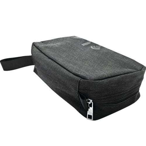 Maxell Folding Organized Tech Case - 2 Zipper Pouches, 3 Cable Pouches, Mesh Earbud Pouch, Small Zipper Pocket & Carabiner Clip