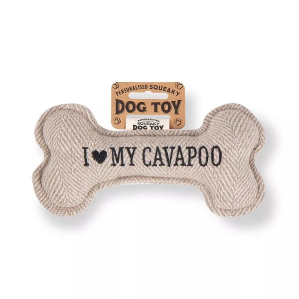 History & Heraldry Squeaky Dog Toy (I my Cavapoo)