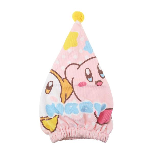 Marushin 4585016500 2023 Towel Cap, Kids, Kirby, Nintendo, Kirby, Hair Drying Towel, Hair Absorbent, Quick Drying, Towel, Girls, Boys