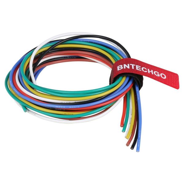 BNTECHGO 18 Gauge Silicone Wire Kit 7 Color Each 3 ft Flexible 18 AWG Stranded Tinned Copper Wire