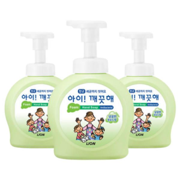 Aikkeokche Hand Wash Green Grape Scent Main Product 490ml x 3