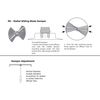 1800ceiling 8" Radial Air Damper-2pack