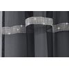 Tyrone Textiles Ltd Ibiza Black Glitter Trim Voile Panel (Drop - 90" (229cm))