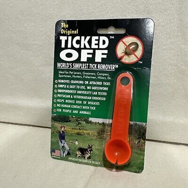 NEW The Original Ticked Off Tick Spoon Remover Tool Key Dog Pet Human