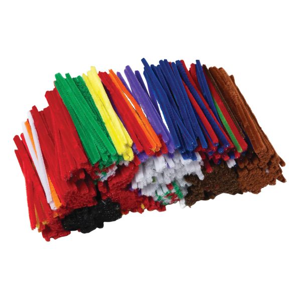 Creativity Street Chenille Stems, 1/8 x 6 Inches, Assorted Colors, Pack of 1000