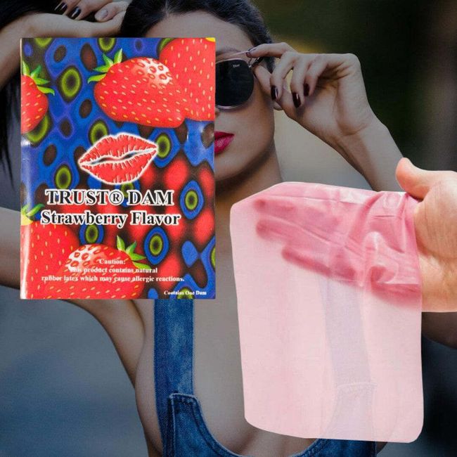 Strawberry Flavored Dental Dams | 1-Pack