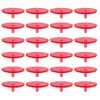 50 Pack Golf Ball Marker Plastic Transparent Golf Ball Position Marker 24mm Red
