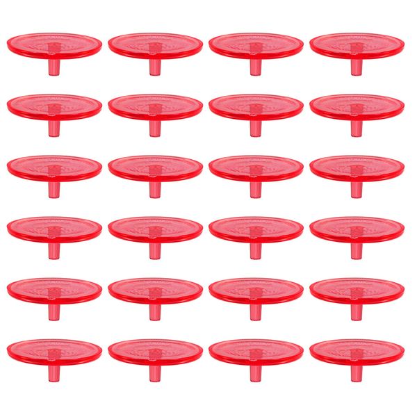 50 Pack Golf Ball Marker Plastic Transparent Golf Ball Position Marker 24mm Red