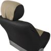 Car Seat Covers for Kia Optima 2 Tone Beige & Black w/ Split Bench