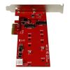 StarTech.com 2x M.2 SATA SSD Controller Card - PCIe - PCI Express M.2 SATA III Controller - NGFF Card Adapter (PEX2M2)