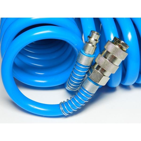 10m AIR LINE Hose Compressor Tool Coiled [Best] All Size Quality QIUCK Fitting 10m