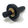 Ceiling Mount Shower Arm and Escutcheon with 1/2-Inch NPT Thread (3", Black)