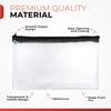 Janrax 8x5 inch Yellow Zip Clear Exam Pencil Case