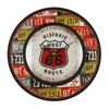 Hometime Classic Shaby Chic Metal Quartz Wall Clock