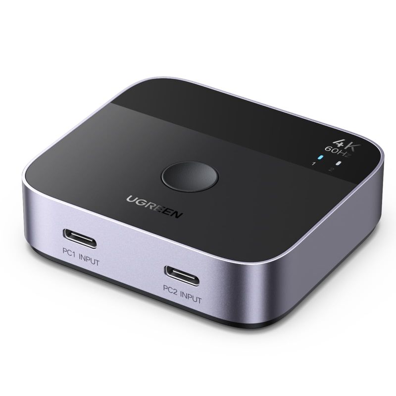 USB 3.0 Switch, 2 in 1 out / 1 in 2 out Bidirectional USB switch For 2 Computers Share 1 USB devices, Mouse, Keyboard, Scanner, Printer
