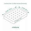 Miniuno Coolmax Fibre Cot Bed Mattress (140 X 70cm)