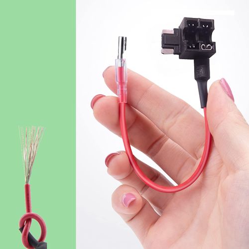 DanYun 4pcs Flat Low Profile Fuse Holder Flat Fuse Holder Fuse Holder Power Removal Fuse Small Blade Fuse Holder 8pcs Low Profile Fuse (1 each 3A/5A/7.5A/10A/15A/20A/25A/30A) 1pcs Fuse Removal Tool 4pcs with Giboshi Terminal (Male) Sleeve