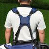 Big Teeth Golf Cart Bag Straps Replacement Shoulder Padded Comfortable Nylon Adjustable Universal Blue 4 Hooks