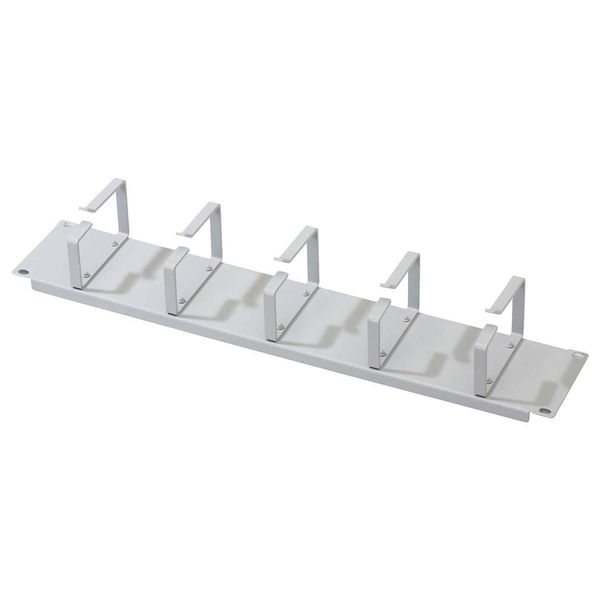 DIGITUS Cable Patch Panel - 2U - 5 Guides 88.5 x 60mm - 19 "Network Cabinet - Patch Cable - Gray