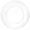 10.25" Disposable Clear Round Plastic Dinner Plates Mod Collection Design 80pcs