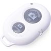 Bluetooth Remote Control Shutter Wireless Smartphone Selfie Stick for iPhone iPad Android Camera Shutter Remote Control (White)