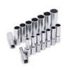 Genius Tools 16 Piece 3/8" Dr. Metric Deep Hand Socket Set (12-Point) - TW-316MD