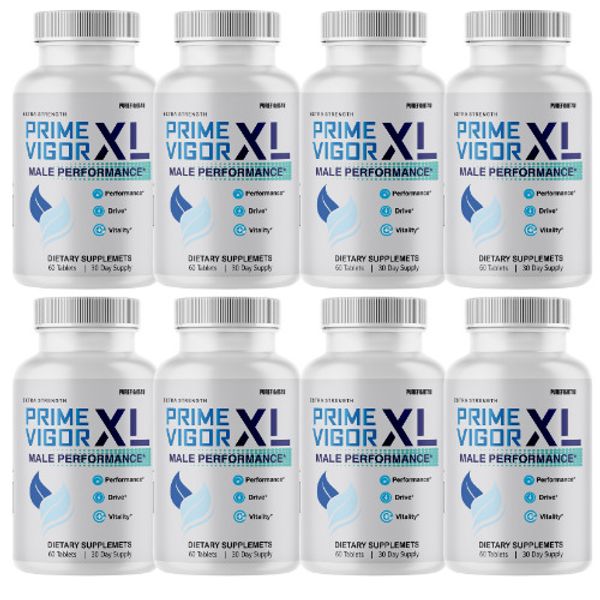 Prime Vigor XL Male Performance Maximum Strength Supplement - 8 Bottles