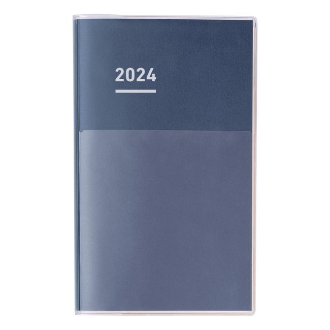 Kokuyo Jibun Diary Notebook, 2024 A5 Slim, Monthly & Weekly Indigo Ni-JCD1DB-24, Begins November 2023