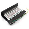 1aTTack.de 367459 Patch panel CAT6a 8 port black distribution panel LSA+ connection technology network distribution - RJ45 - TIA 568 A/B - black