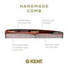 Kent Brushes Handmade Combs Range 3T Medium Size Coarse and Fine Comb for Women