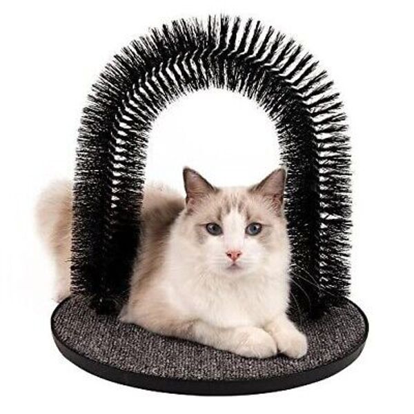 Pet Prime Cat Arch Self Groomer for Indoor Cats Back Scratcher Cat Grooming