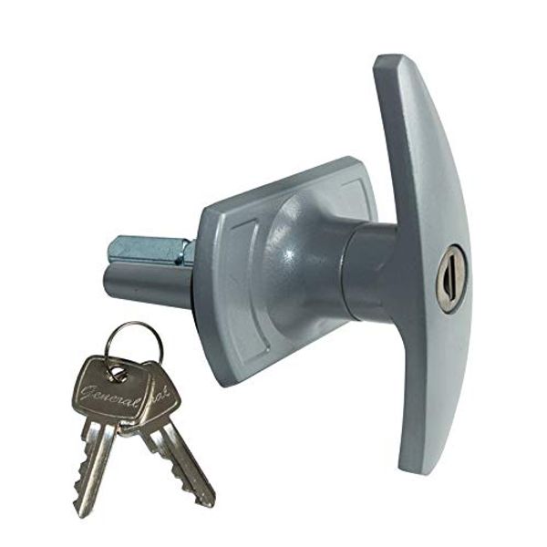 Locking T Handle 57mm Shaft (Garage Door Spare Parts) to Suit Henderson Doors