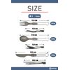 MYsk Folding Titanium Cutlery Set of 3