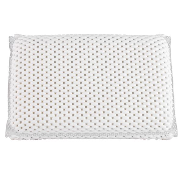 Beldray LA032715UFFEU7 Anti Bac Bath Pillow - Easy to Clean, Secure Suction Cups, Relaxing Cushioned Design, Stylish, Treated with Thiabendazole & Zinc Pyrithione, Supports Head & Neck While Bathing