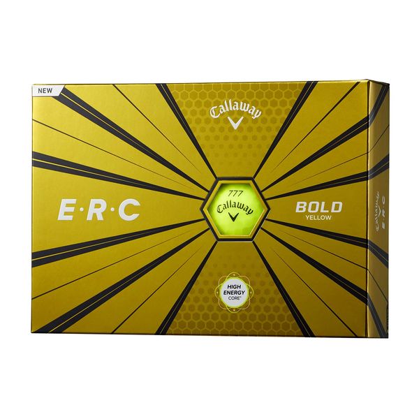 Callaway Golf Balls, ERC Balls, Bold Yellow, 2019 Model, 1 Dozen (12 Pack)