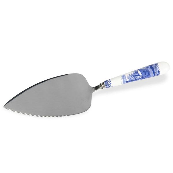 Portmeirion Home & Gifts Slice-Cake Server, Blue & White, 25cm