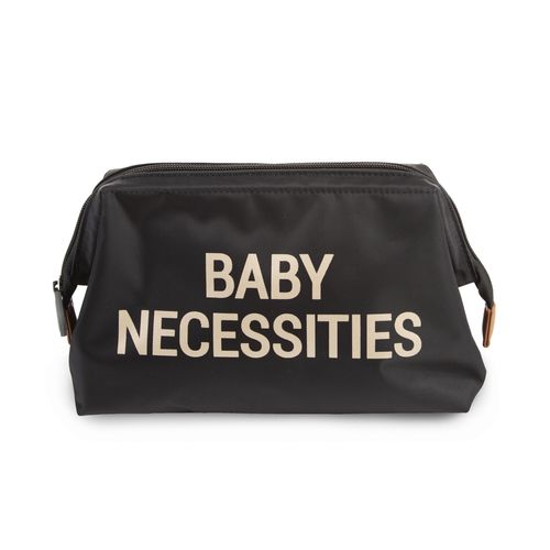 Childhome Baby Necessities Toiletry Bag, Baby Zipper Travel Toiletry Bag, Makeup Travel Pouch, Baby Essentials Must Haves, Black Gold
