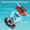 Cordless Robotic Pool Vacuum Automatic Dual-Motor, Self Parking, Strong Suction