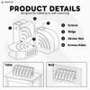 5 Inch Professional Sanding Discs Storage Bins - 10 Bins Set for Efficient Organization, Offset Snap-On Connection, Grit Classification, Space-Saving Design and Versatile Application, Yellow