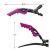 HH&LL 30pcs Alligator Styling Sectioning Hair Clips (Purple)